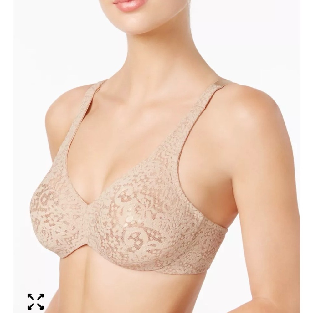 NWT Wacoal nude Halo Lace Underwire bra